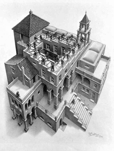 Ascending and Descending by M.C Escher